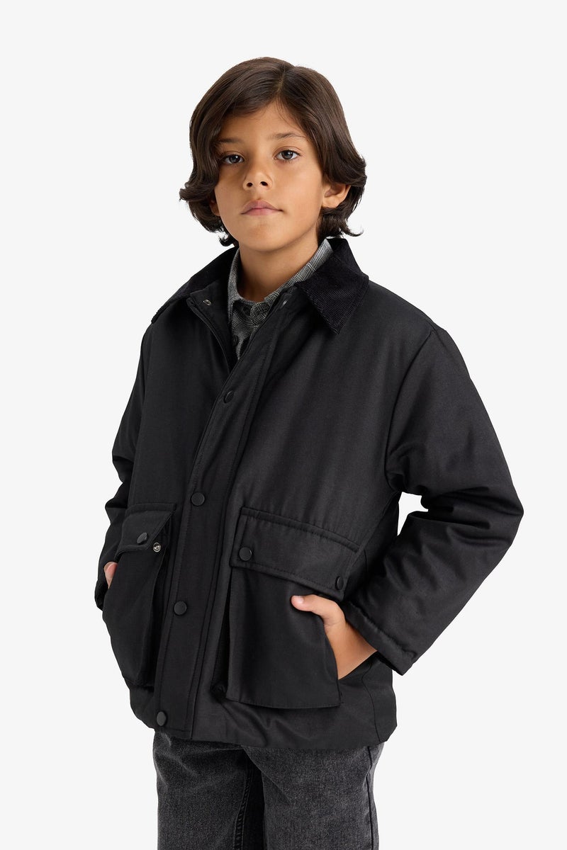 ديفاكتو جاكيت اولادي برقبة بولو بكباسين - Image 5